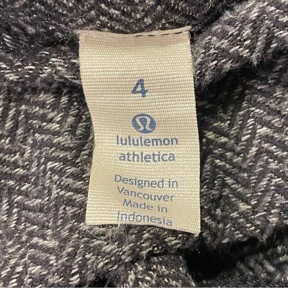 LULULEMON ATHLETICA Kanto Catch Me 1/2 Zip in Heathered Herringbone Black - Picture 14 of 16